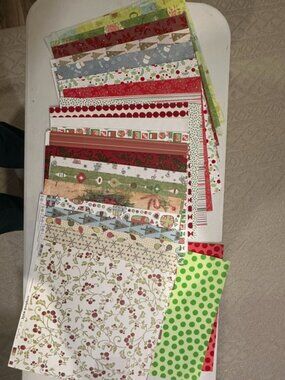 NEW-Lot of Christmas 12"x12" Specialty Paper & Cardstock 35+